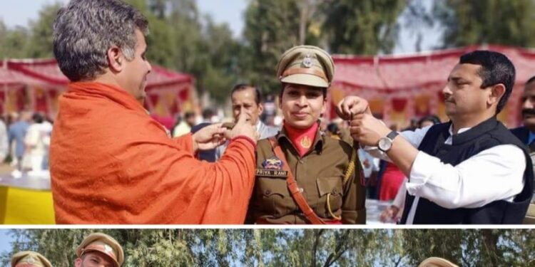BJP Leaders Evoke Criticism For ‘Carrying Pipping Ceremony’ at Passing Out Parade of Dy.SsP & PSIs