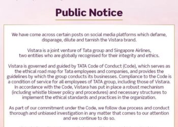 Whistleblower Punctures ‘Robust Mechanism’ Claims of Air Vistara, Says “Company Do Not Even Acknowledge Complaints”